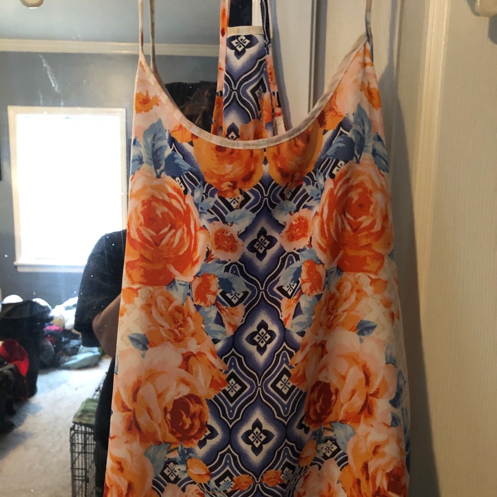 Flowy Printed Boho Tank Top